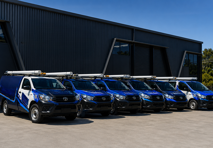 Fleet of Smithfield Blocked Drains plumbing vans