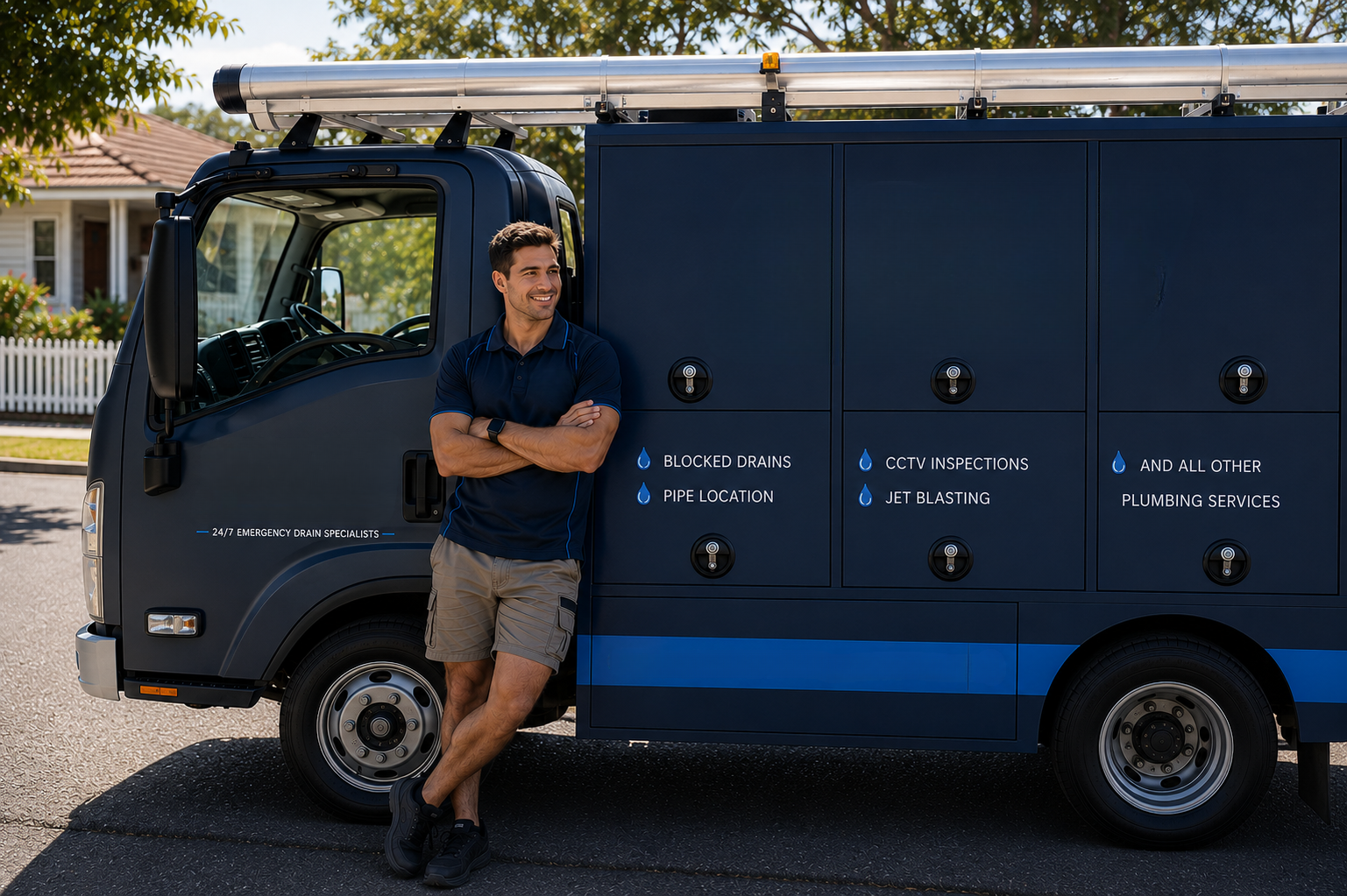 Plumber with Smithfield Blocked Drains van